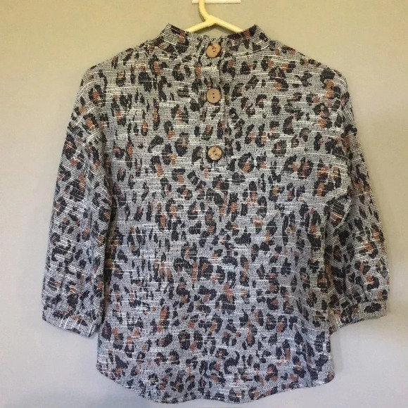 Anthropologie gray motif top XS New with Tags W by Who Wear What When Where - Picture 7 of 10